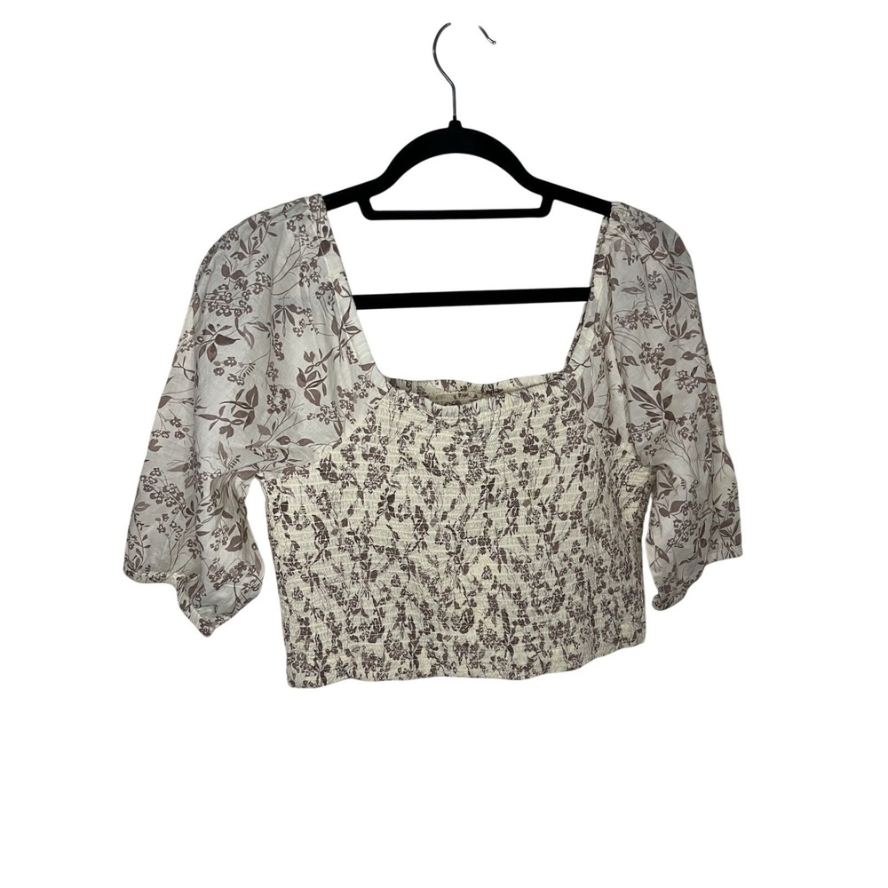 NWT Seraphine Floral 100% Cotton Maternity Top Size 6 - Picture 5 of 9